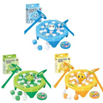 Ice Breaking Game Toy Penguin Trap Break Ice Interactive Board Game with Hammer Parent-Child Family Party Ice Breaking Set for Home intensely