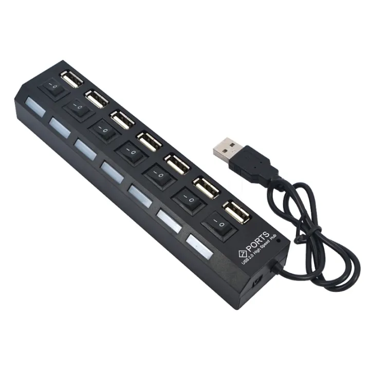 7 Ports USB Hub 2.0 High Speed 480Mbps Hubs | Lazada PH