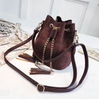 2020 Mini Crossbody Handbags Cute Suede Bucket Bag Organizer Small Tassel PU Leather Womens Shoulder Messenger Bags Bolsos