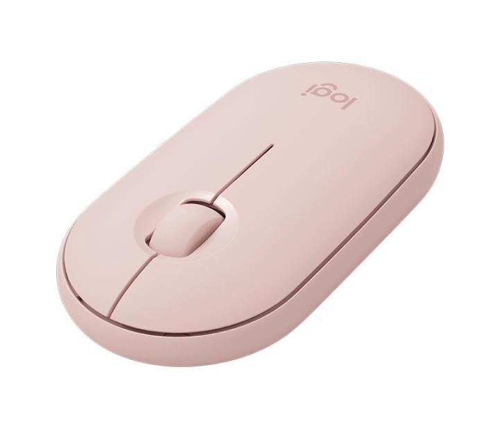 logitech-m350-pebble-wireless-mouse-สีชมพู-ประกันศูนย์-1ปี-ของแท้-rose