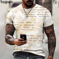 Sexy designer original letter print t-shirt mens summer round neck short sleeve Street Fashion T-shirt large size 5XL