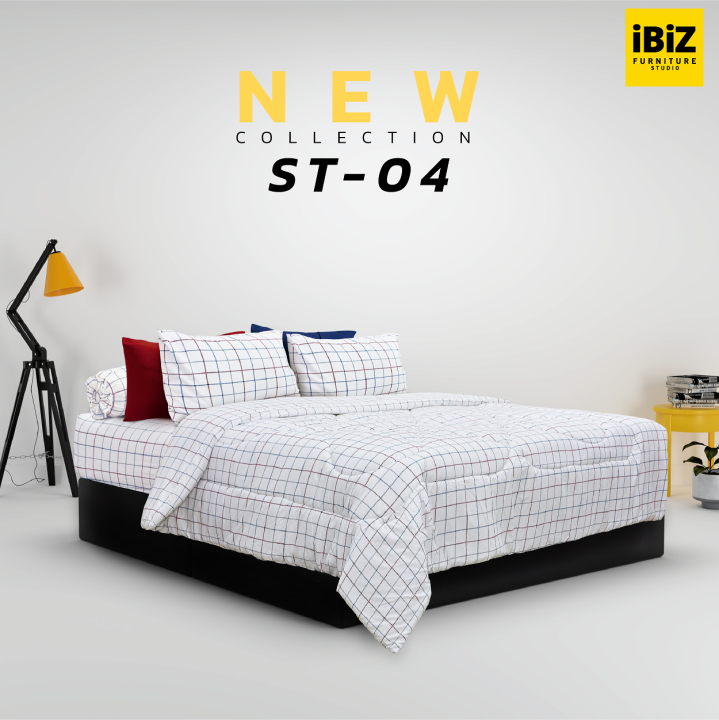 ibiz-ชุดผ้าปูที่นอนพร้อมผ้านวม-colorful-collection-รุ่น-st-04