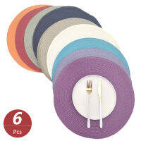 6ชิ้นเซ็ตโต๊ะรับประทานอาหาร Mat ทอ Placemat Pad ชามทนความร้อนถ้วยกาแฟ Coaster Tableware สำหรับ Home Kitchen Supply Mat