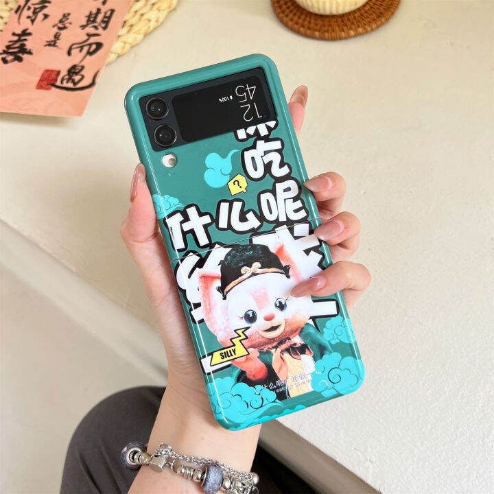 the-journey-to-the-west-painted-pattern-tpu-material-well-known-fashion-niche-trend-culture-animation-art-design-pilgrimage-to-the-west-phone-case-apply-for-samsung-mobile-phone-z-flip-3-and-4-model