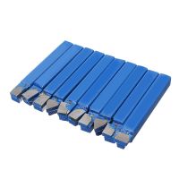 10Pcs 1/4 Carbide Tip Tipped Cutter Tool Bit Cutter Set Metal Lathe Tool Blue For CNC Lathe Turning Tool Boring Bit