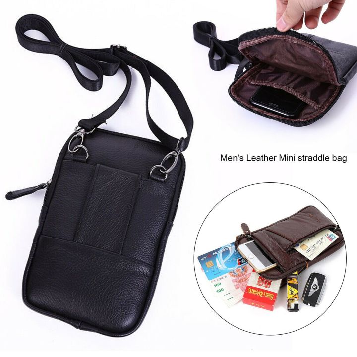 mens-leather-small-bag-fashion-phone-pouch-belt-bag-shoulder-crossbody-waist-pack-vintage-multi-function-mens-mini-bag-2022-new
