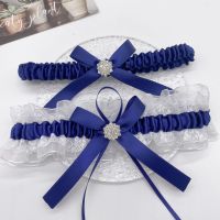 【YF】◐☂  Bride Garter Snow Rhinestone Leg Bow Bridal Wedding Thigh