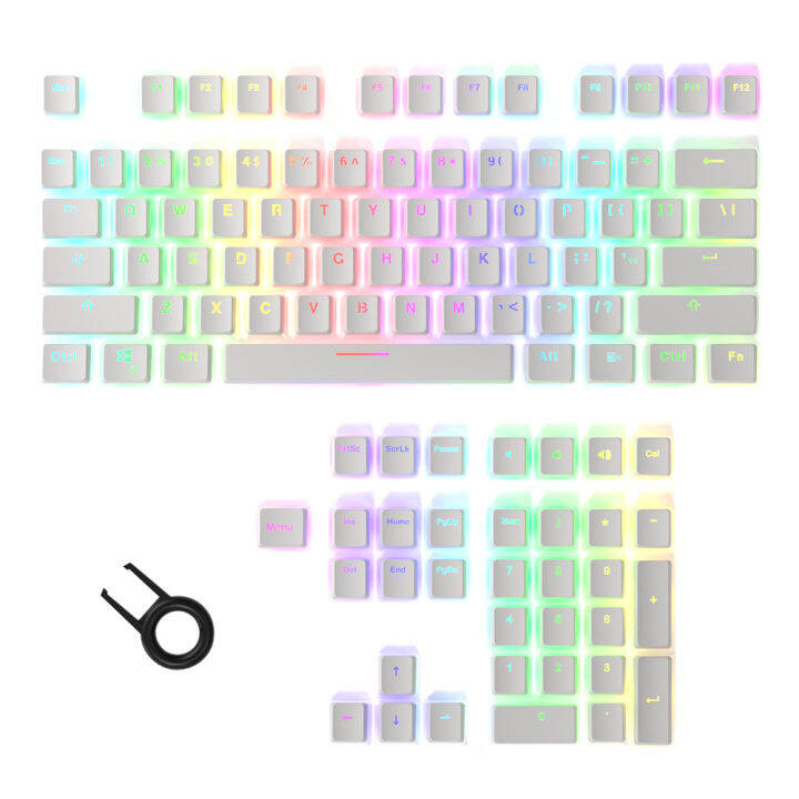 Havit Keycaps Double Shot Backlit PBT Pudding Keycap Set with Puller