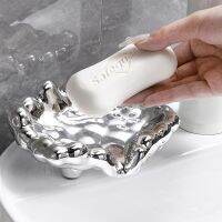 ✚ Soap Dish Box For Bathroom Shower Soap Holder with Drain Portable Toilet Laundry Soap Rack Tray For Basin Bathroom Accessories