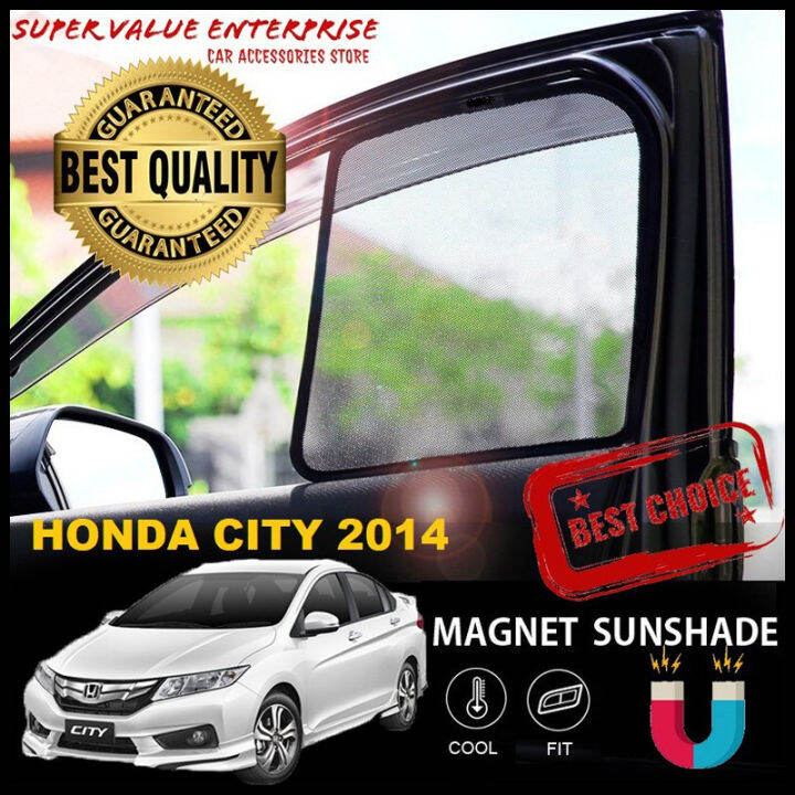 Honda City 2014 Custom Fit Sun Shade/Sunshade (4PCS) Lazada