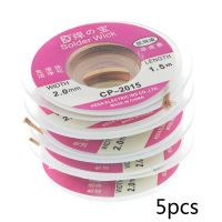 5pcs 1.5M 5FT 2.0mm Desoldering Wire Braid Sucker CP-2015 Remover Wick Solder Pump Cable Wire flux remove