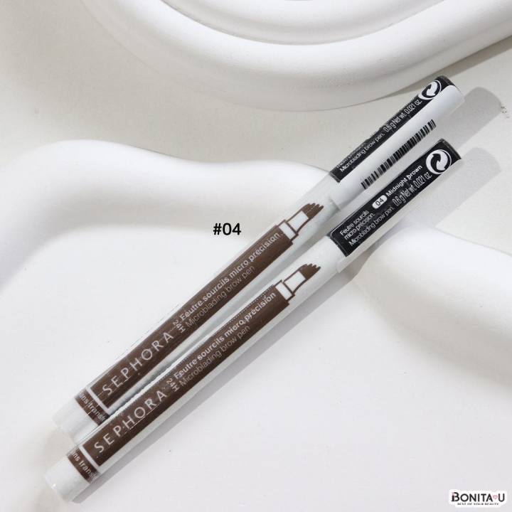 Sephora Microblading Effect Brow Pen 0.6g สี 04 Midnight Brown #ปากกาเขียนคิ้ว