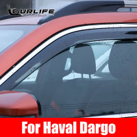 รถ Windows Rain Shelter Shield Window Visor Window Deflector Protection Trim Sun Visor สำหรับ Haval Dargo 2021 2022 2023