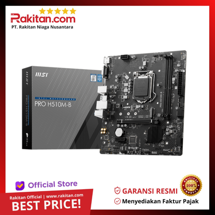 MSI PRO H510M-B Motherboard H510M LGA1200, H510, DDR4, M-ATX | Lazada ...