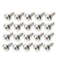 M6x25mm M6x20mm M6x16mm ของ Uxcell M5x30mm ช่องหัวสกรูหกเหลี่ยมตัวยึดเหล็กกล้าคาร์บอนโบลท์เฟอร์นิเจอร์20ชิ้น