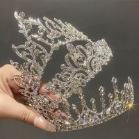 【YF】 Gold Silver Color Tiaras And Crowns For Wedding Bride Party Crystal Pearls Diadems Rhinestone Head Ornaments Fashion Accessories