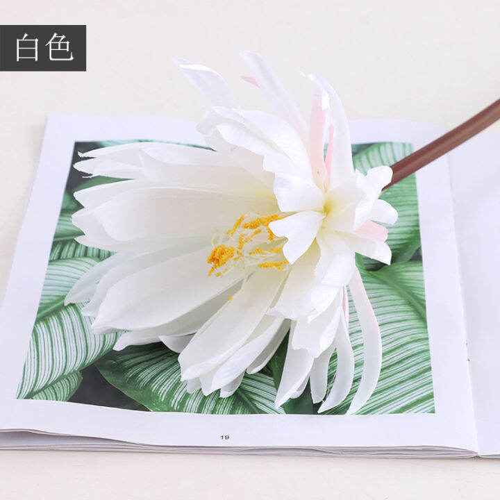 ดอกไม้เลียนแบบผ้าไหมพืชเทียมดอกไม้ประดิษฐ์-epiphyllum-ของใช้ในครัวเรือนดอกไม้ประดับเกาหลีตกแต่ง-flowerhuilinshen