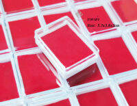 แบบ 100 ใบ ตลับใส่พระ กล่องใส่พระ ภายในบุกำมะหยี่สีแดง ราคาส่ง size 5.3x3.8x2 cm (RP04)