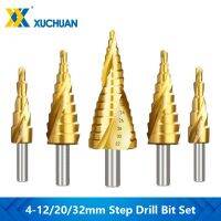 【DT】hot！ Bit Titanium Coated 4-12/20/32mm Hss Triangular Shank Groove Hole Cutter 3pcs