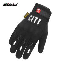 MADBIKE 07B ถุงมือมอเตอร์ไซค์ ถุงมือขี่กลางแจ้ง Racing Night Reflective Gloves