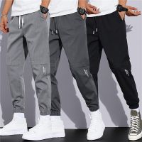 Spring Summer Cargo Pants MenS Trendy Outdoor Ankle Banded Pant Loose Elastic Waist Overalls Casual Trousers Large Size L-3xl