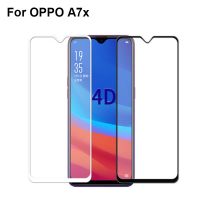 2ชิ้นปกป้องหน้าจอสำหรับ OPPO A7X A7 X กระจกเทมเปอร์7X ป้องกันหน้าจอเคสสำหรับ Oppo แบบเต็ม Oppo A7X 6.3อุปกรณ์ป้องกันหน้าจอขนาดนิ้ว