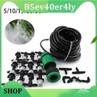 B5ev40er4ly Shop 5/20/30m Garden Watering Kit 4/7mm Tube Fog Nozzles Irrigation System Misting Cooling Automatic Water Hose Set Spray