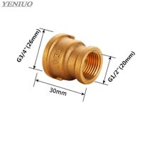 QDLJ-F/f 1/2" 3/4" 1" Bsp Female Thread Water Brass Pipe Fittings Rounding Nut Rod Connector Coupling Full Port Copper Adapter