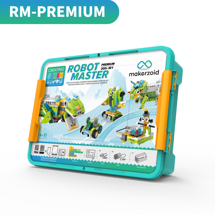 robot-master-premium-หุ่นยนต์-coding-kit-scratch-kodiicode-makerzoid-ตัวต่อเลโก้-หุ่นยนต์โรบอท-หุ่นยนต์บังคับ-ผ่านมือถือแท็บเล็ต-steam-educational-programmable-robot-kit