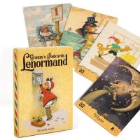 โปสการ์ดของยาย Lenormand 36ใบ Oracle ดาดฟ้าศตวรรษจากยุโรปดาดฟ้าไพ่ทาโรต์