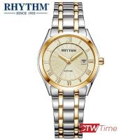 Rhythm นาฬิกาข้อมือผู้หญิง สายสแตนเลส รุ่น P1208S04 (Gold)