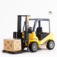 ProudNada Toys ของเล่นเด็กรถฟอร์คลิฟท์ล้อมีเฟือง ENGINEERING FORKLIFTS inertia truck NO.XF6180-36A