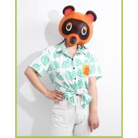 สุดฮอต เสื้อเชิ้ต แขนสั้น Tom Nook ลายการ์ตูน แฟชั่นฤดูร้อน