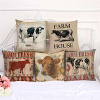 【hot】◊♣  Throw Cases Animals Pig Cushion Cover 45x45cm Room Decoration Linen/Cotton Pillowcover