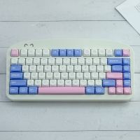 141 Keys Milk Bubble Keycaps MA Profile blue pink Keycap PBT Dye Sublimation Mechanical Keyboard Keycap MX Switch With ISO Enter