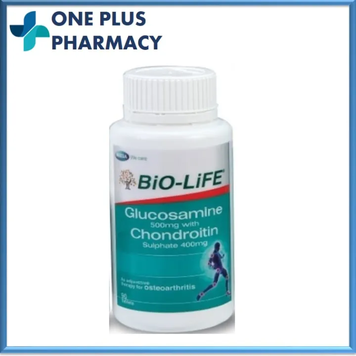 BioLife Glucosamine 500mg With Chondroitin Sulphate 400mg 90's [EXP 03