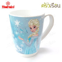 Flowerware C2352-3 [ ราคาต่อใบ ] แก้วน้ำ มีหู เมลามีน 3 นิ้ว ลาย Frozen Winter Magic โฟรเซน เจ้าหญิง เอลซ่า แอนน่า Elsa Anna