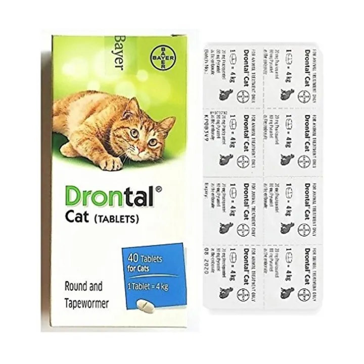 BAYER DRONTAL CAT WORMER TABLET (8TABLET) Lazada