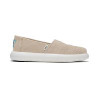 TOMS รองเท้าลำลองผู้หญิง แบบสลิปออน (Slip on) รุ่น Mallow Natural Warm Heritage Canvas (A) รองเท้าลิขสิทธิ์แท้