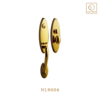 ?SALE? มือจับประตูทองเหลืองพร้อมชุดล็อคและกุญแจ Brass Door Handle Lock มือจับประตูบ้าน อุปกรณ์มือจับประตู