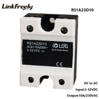 สายเดี่ยวขนาดเล็ก Rs1a23d10อาร์ต1เฟสโซลิดสเตทรีเลย์10a 220V เอาต์พุต24-280vac อินพุต5V 12V 24V Dc Ac Ssr รีเลย์แผงไฟฟ้า