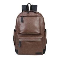 【jw】✎❣▽ Business Mochila Mochilas Saco de Viagem Preto Pu Couro Sacos Ombro Dos Homens Adolescente sac