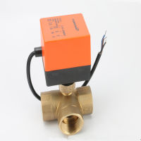 DN15DN20DN25มอเตอร์ไฟฟ้าทองเหลืองบอลวาล์ว DN20 AC 220V 2 Way 3-Wire พร้อม Actuator