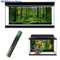 hot【cw】 Hot Aquarium Background Poster Adhesive Sticker Underwater  Backdrop Decoration Paper Landscape Wallpaper