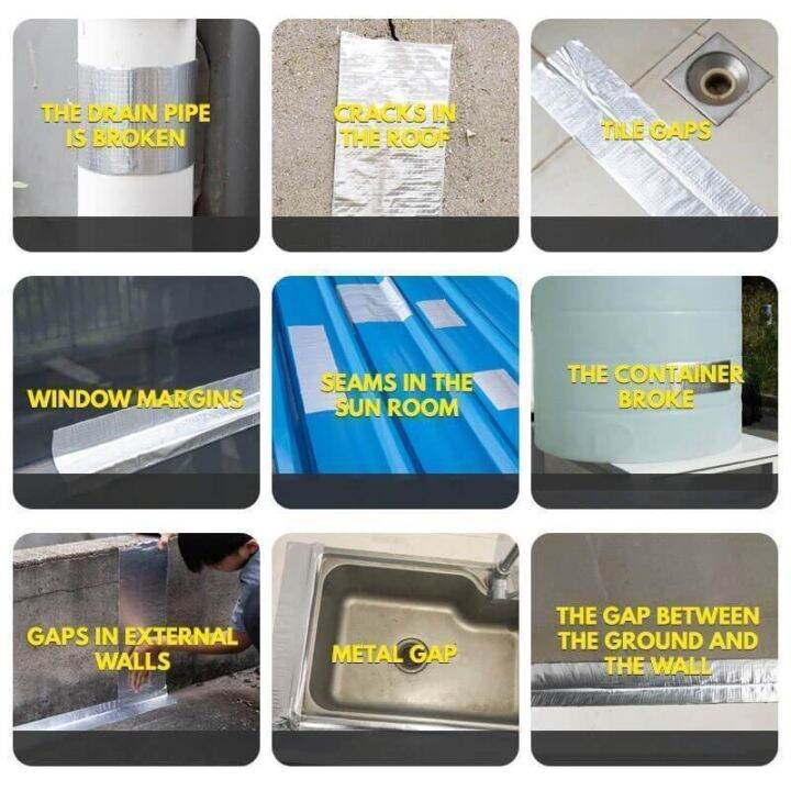 super-waterproof-tape-high-temperature-resistance-seal-aluminum-foil-butyl-self-adhesive-tape-pipe-roof-mending-leak-repair-tape