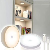 ♀☬◑ PIR Motion Sensor LED Night Light USB Rechargeable Night Lamp For Kitchen Cabinet Wardrobe Lamp Staircase Wireless Closet Light