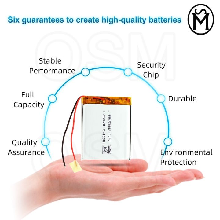 osm-1or2or4-polymer-battery-model-453442-650-mah-long-lasting-500times-suitable-for-electronic-products-and-digital-products-led-strip-lighting