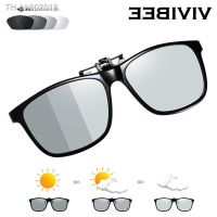 ✲▲✁ Fishing Polarized Pilot Flip Up Clip on Sunglasses Men Photochromic UV400 Women Driving Sun Glasses Color Change Night Vision