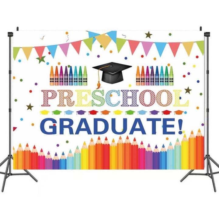 Preschool Graduate Bachelor Cap Background Preschool Graduation Party