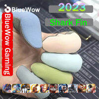 BlueWow ปลอกนิ้วเล่นเกมแบบพกพาที่สามารถล้างได้บางถุงมือแบบเปิดครึ่งนิ้วปลอกนิ้วเล่นเกม